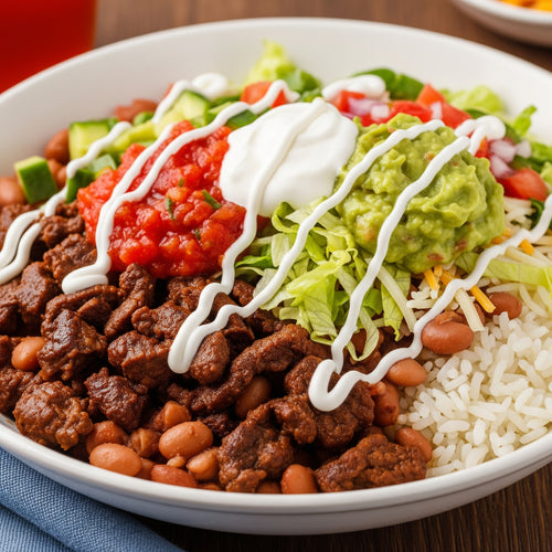 Burrito bowl s hovězím a fazolemi